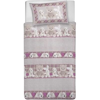 PENSIERI DELICATI Komplet pościeli pojedynczej pościeli, 100% bawełna, komplet pościeli 1550 x 200 cm i 1 poszewka na poduszkę 52 x 82 cm, wyprodukowano we Włoszech, poszwa na kołdrę można prać w PENSIERI DELICATI Komplet pościeli pojedynczej pościeli, 100% bawełna, komplet pościeli 1550 x 200 cm i 1 poszewka na poduszkę 52 x 82 cm, wyprodukowano we Włoszech, poszwa na kołdrę można prać w
