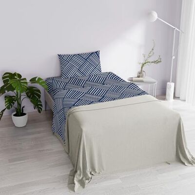 Italian Bed Linen DAFNE Komplet pościeli z nadrukiem, mikrofibra, Citylif Blue, pół-kwadratowy Italian Bed Linen DAFNE Komplet pościeli z nadrukiem, mikrofibra, Citylif Blue, pół-kwadratowy
