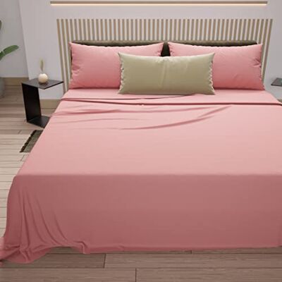 PETTI Artigiani Italiani , Percal bawełniany zestaw pościeli, 100% wyprodukowany we Włoszech, różowy, 120 x 200 PETTI Artigiani Italiani , Percal bawełniany zestaw pościeli, 100% wyprodukowany we Włoszech, różowy, 120 x 200