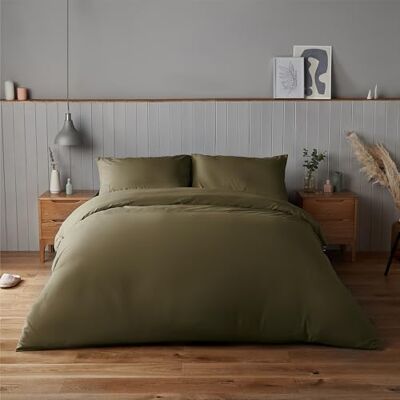 Silentnight - Supersoft Duvet Set - Oliwkowa Zielona - Double Silentnight - Supersoft Duvet Set - Oliwkowa Zielona - Double