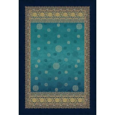 Bassetti PALLAVICINO pled ze 100% bawełny w kolorze niebieskim B1, wymiary: 240 x 250 cm 9330138 Bassetti PALLAVICINO pled ze 100% bawełny w kolorze niebieskim B1, wymiary: 240 x 250 cm 9330138
