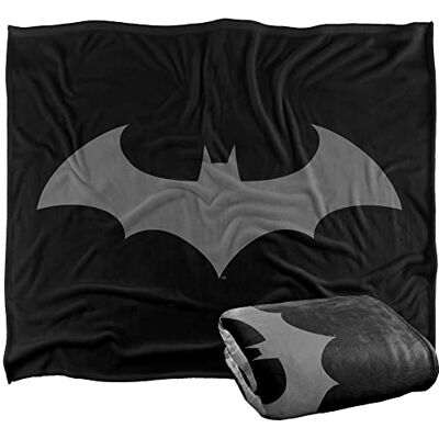 LOGOVISION BATMAN LOGO Silky Touch super miękki koc narzuta, 152 x 127 cm LOGOVISION BATMAN LOGO Silky Touch super miękki koc narzuta, 152 x 127 cm