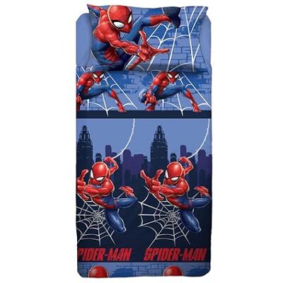 hermet Spiderman komplet pościeli Disneya Queen size, prześcieradło wierzchnie, prześcieradło wierzchnie, prześcieradło z gumką, poszewka na poduszkę, niebieski, Marvel, Disney, 100% bawełna, oficjalny hermet Spiderman komplet pościeli Disneya Queen size, prześcieradło wierzchnie, prześcieradło wierzchnie, prześcieradło z gumką, poszewka na poduszkę, niebieski, Marvel, Disney, 100% bawełna, oficjalny