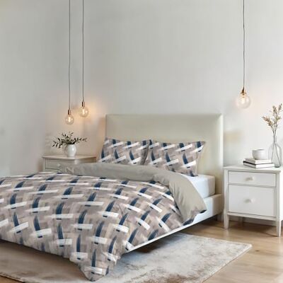Italian Bed Linen Parure Pokrowiec na kołdrę Fantasy 100% Mikrofibra, Pociągnięcia pędzla, Podwójny Italian Bed Linen Parure Pokrowiec na kołdrę Fantasy 100% Mikrofibra, Pociągnięcia pędzla, Podwójny