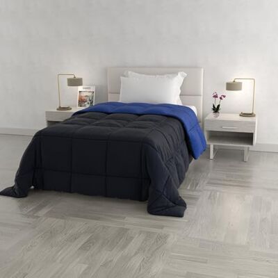 MB HOME ITALY Italian Bed Linen Elegancka Kołdra Zimowa, Mikrofibra, Ciemnoniebieski/Niebieski Royal, 1 Plac MB HOME ITALY Italian Bed Linen Elegancka Kołdra Zimowa, Mikrofibra, Ciemnoniebieski/Niebieski Royal, 1 Plac