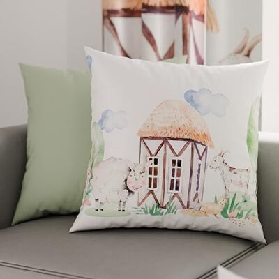 PETTI Artigiani Italiani Para poszewek na poduszki 50 x 50 cm z mikrofibry, poduszka do sypialni, na sofę, do salonu, zestaw 2 poszewek na poduszki, zielona farma, 100% wyprodukowano we Włoszech PETTI Artigiani Italiani Para poszewek na poduszki 50 x 50 cm z mikrofibry, poduszka do sypialni, na sofę, do salonu, zestaw 2 poszewek na poduszki, zielona farma, 100% wyprodukowano we Włoszech