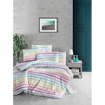 Nuit Des Rêves King zestaw poszewek na kołdrę (200 x 220 cm), 65% bawełna/35% poliester, 2 poszewki na poduszki (80 x 80 cm), nadają się do prania w pralce, eleganckie wzornictwo wielokolorowe do Nuit Des Rêves King zestaw poszewek na kołdrę (200 x 220 cm), 65% bawełna/35% poliester, 2 poszewki na poduszki (80 x 80 cm), nadają się do prania w pralce, eleganckie wzornictwo wielokolorowe do