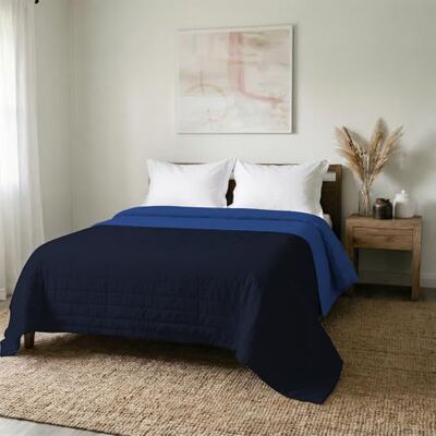 Italian Bed Linen MB HOME ITALY Elegant" letnia kołdra, ciemnoniebieski/królewski, 260 x 270 cm Italian Bed Linen MB HOME ITALY Elegant" letnia kołdra, ciemnoniebieski/królewski, 260 x 270 cm