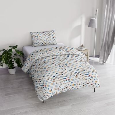 Italian Bed Linen Komplet pościeli z bawełny River, wykonany we Włoszech komplet poszewek na kołdrę worek na kołdrę 150 x 200 cm z podwójną naszywką i poszewkami na poduszki (pojedyncza, tarim) Italian Bed Linen Komplet pościeli z bawełny River, wykonany we Włoszech komplet poszewek na kołdrę worek na kołdrę 150 x 200 cm z podwójną naszywką i poszewkami na poduszki (pojedyncza, tarim)