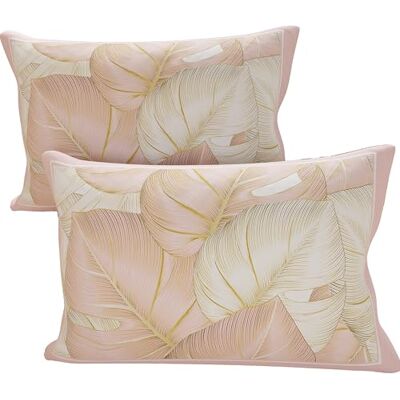 PETTI Artigiani Italiani Para poszewek na poduszki 40 x 80 cm z mikrofibry, poduszka do sypialni, na sofę, do salonu, zestaw 2 poszewek na poduszki, tropikalny puder O, 100% wyprodukowano we PETTI Artigiani Italiani Para poszewek na poduszki 40 x 80 cm z mikrofibry, poduszka do sypialni, na sofę, do salonu, zestaw 2 poszewek na poduszki, tropikalny puder O, 100% wyprodukowano we