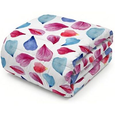 Italian Bed Linen Fantasy Doubleface letnia kołdra pikowana, 170 x 270 cm, Petali, mikrofibra, pojedynczo Italian Bed Linen Fantasy Doubleface letnia kołdra pikowana, 170 x 270 cm, Petali, mikrofibra, pojedynczo