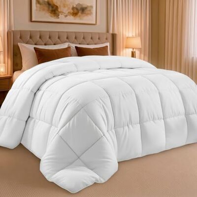 Utopia Bedding Wkładka na kołdrę pikowana kołdra z narożnymi zakładkami alternatywna kołdra z przeszyciem pudełkowym (pełna, biała) Utopia Bedding Wkładka na kołdrę pikowana kołdra z narożnymi zakładkami alternatywna kołdra z przeszyciem pudełkowym (pełna, biała)