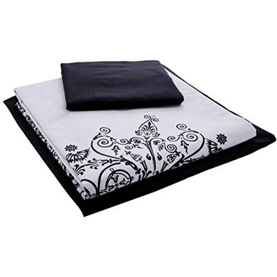 Euromoda Mandala Frame Pokrowiec Nordic Bawełna, Biały, Czarny, Łóżko 90 Euromoda Mandala Frame Pokrowiec Nordic Bawełna, Biały, Czarny, Łóżko 90