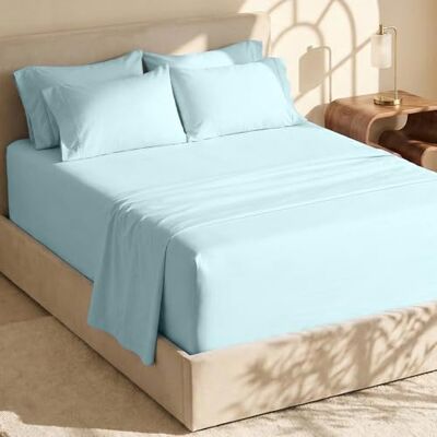 Hearth & Harbor Extra Deep Pocket King Size Sets Fits Mattress 18-24 Inches Deep Extra Deep Pocket Sheets 6 Piece King Size King Aqua Blue Sheets Hearth & Harbor Extra Deep Pocket King Size Sets Fits Mattress 18-24 Inches Deep Extra Deep Pocket Sheets 6 Piece King Size King Aqua Blue Sheets