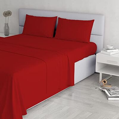 Italian Bed Linen Elegancki, czerwony, podwójny komplet pościeli Italian Bed Linen Elegancki, czerwony, podwójny komplet pościeli
