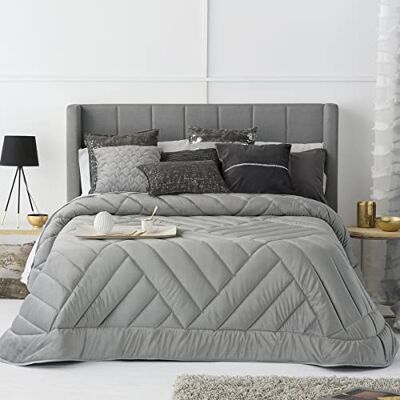 ANTILO TEXTIL Antilo Podwójna kołdra nordycka 150 Cm kolor szary ANTILO TEXTIL Antilo Podwójna kołdra nordycka 150 Cm kolor szary
