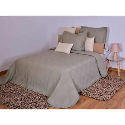 MI CASA Kołdra 190 x 270, zagłówek 90 cm, 80% bawełna, 20% poliester, zielony MI CASA Kołdra 190 x 270, zagłówek 90 cm, 80% bawełna, 20% poliester, zielony