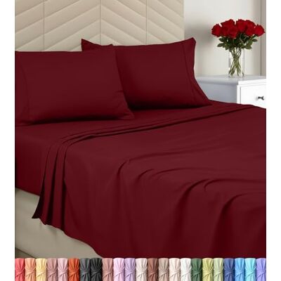 Utopia Bedding Komplet pościeli, szczotkowana mikrofibra, miękkie prześcieradło na łóżko Queen, zawiera 1 poszwa na kołdrę, 1 prześcieradło z gumką i 2 poszewki na poduszki, głęboka koperta Utopia Bedding Komplet pościeli, szczotkowana mikrofibra, miękkie prześcieradło na łóżko Queen, zawiera 1 poszwa na kołdrę, 1 prześcieradło z gumką i 2 poszewki na poduszki, głęboka koperta