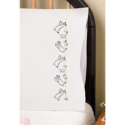 Design Works Crafts Tobin Opieczętowane do haftowania poszewka na poduszkę para poszewek na poduszki 50 cm x 76 cm tańcząca owca Design Works Crafts Tobin Opieczętowane do haftowania poszewka na poduszkę para poszewek na poduszki 50 cm x 76 cm tańcząca owca