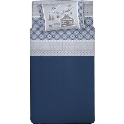 PENSIERI DELICATI Komplet pościeli jednoosobowej, flanela, 100% ciepła i miękka bawełna, komplet pościeli 1 łóżko queen size 90 x 200 cm, z prześcieradłem spodnim, na górze i 1 poszewka na poduszkę, PENSIERI DELICATI Komplet pościeli jednoosobowej, flanela, 100% ciepła i miękka bawełna, komplet pościeli 1 łóżko queen size 90 x 200 cm, z prześcieradłem spodnim, na górze i 1 poszewka na poduszkę,