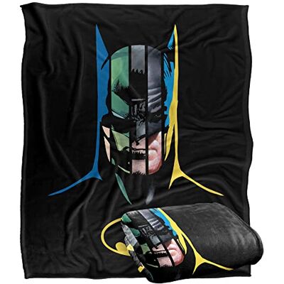 LOGOVISION BATMAN Silky Touch super miękki koc narzuta, 152 x 127 cm LOGOVISION BATMAN Silky Touch super miękki koc narzuta, 152 x 127 cm