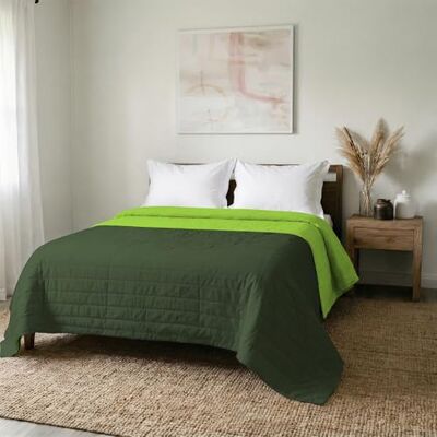 Italian Bed Linen MB HOME ITALY Elegant" letnia kołdra, zielone jabłko/ciemnozielony, 260 x 270 cm Italian Bed Linen MB HOME ITALY Elegant" letnia kołdra, zielone jabłko/ciemnozielony, 260 x 270 cm