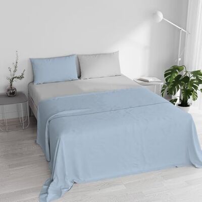 Italian Bed Linen "Natural Color" zestaw pościeli, jasnoniebieski/jasnoszary, podwójny Italian Bed Linen "Natural Color" zestaw pościeli, jasnoniebieski/jasnoszary, podwójny