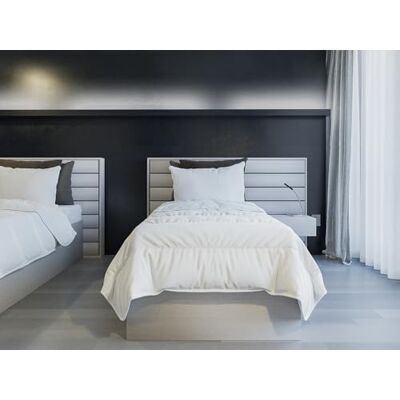 Italian Bed Linen Kołdra letnia, trudnopalna, biała, pojedyncza Italian Bed Linen Kołdra letnia, trudnopalna, biała, pojedyncza