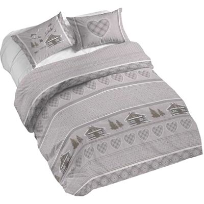 PENSIERI DELICATI Komplet pościeli na łóżko dwuosobowe, 100% bawełna, komplet pościeli 250 x 200 cm i 2 poszewki na poduszki 52 x 82 cm, wyprodukowano we Włoszech, poszwa na kołdrę można prać w pralce PENSIERI DELICATI Komplet pościeli na łóżko dwuosobowe, 100% bawełna, komplet pościeli 250 x 200 cm i 2 poszewki na poduszki 52 x 82 cm, wyprodukowano we Włoszech, poszwa na kołdrę można prać w pralce