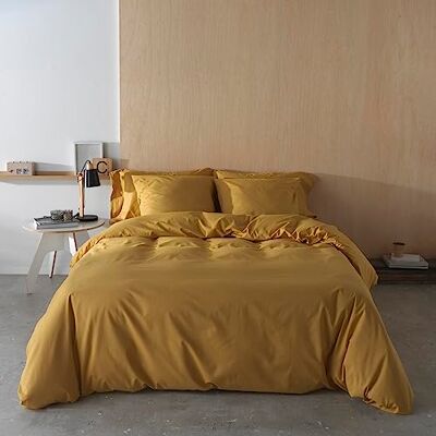 ETHERE MAISON Odcień ochre poszewka na kołdrę - 200x200cm ETHERE MAISON Odcień ochre poszewka na kołdrę - 200x200cm