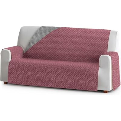 ECOMMERC3 Pokrowiec na sofę dwustronny rozmiar 2-osobowa praktyczna i wszechstronna ochrona Łatwa w montażu, dwustronna narzuta na sofę w kolorze wina, idealna na sofy i zwierzęta ECOMMERC3 Pokrowiec na sofę dwustronny rozmiar 2-osobowa praktyczna i wszechstronna ochrona Łatwa w montażu, dwustronna narzuta na sofę w kolorze wina, idealna na sofy i zwierzęta