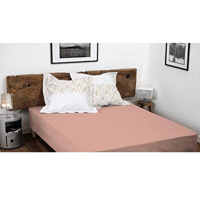 HOME LINGE PASSION , prześcieradło z gumką w proszku w kolorze różowym 90 x 190 +30 cm 100% bawełna 57 wątków (Label my-booster: TEX) HOME LINGE PASSION , prześcieradło z gumką w proszku w kolorze różowym 90 x 190 +30 cm 100% bawełna 57 wątków (Label my-booster: TEX)