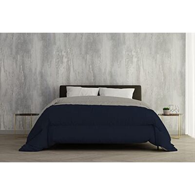 Italian Bed Linen kurtka zimowa 250 x 200 cm Blu Scuro/Grigio Chiaro Italian Bed Linen kurtka zimowa 250 x 200 cm Blu Scuro/Grigio Chiaro