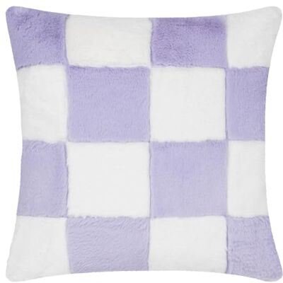 Heya Home Cozee Check Futerowa Poszewka na Poduszkę - Liliowa - Rozmiar 50 Cm X 50 Cm Heya Home Cozee Check Futerowa Poszewka na Poduszkę - Liliowa - Rozmiar 50 Cm X 50 Cm