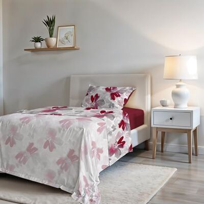 Italian Bed Linen Modny zestaw pościeli z gumką, wyprodukowano we Włoszech komplet pościeli z miękkiej mikrofibry, prześcieradło z gumką z gumką, prześcieradło wierzchnie 180 x 270 cm i poszewka na poduszkę z Italian Bed Linen Modny zestaw pościeli z gumką, wyprodukowano we Włoszech komplet pościeli z miękkiej mikrofibry, prześcieradło z gumką z gumką, prześcieradło wierzchnie 180 x 270 cm i poszewka na poduszkę z