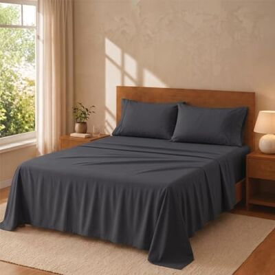 Degrees home Zestaw pościeli premium 140 x 200-4 elementy, prześcieradło 140 x 200, prześcieradło z gumką 140 x 200, regulowane, 2 poszewki na poduszki 70 x 50 Degrees home Zestaw pościeli premium 140 x 200-4 elementy, prześcieradło 140 x 200, prześcieradło z gumką 140 x 200, regulowane, 2 poszewki na poduszki 70 x 50