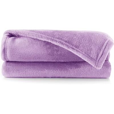 Koc Mic Fiolet 220x240 cm - Mikrofibra Koc Mic Fiolet 220x240 cm - Mikrofibra