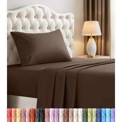 Utopia Bedding Zestaw pościeli na pojedyncze łóżka, 3-częściowy zestaw pościeli szczotkowana mikrofibra, odporne na kurczenie się i blaknięcie, łatwe w pielęgnacji, (dwunastowy, brązowy) Utopia Bedding Zestaw pościeli na pojedyncze łóżka, 3-częściowy zestaw pościeli szczotkowana mikrofibra, odporne na kurczenie się i blaknięcie, łatwe w pielęgnacji, (dwunastowy, brązowy)