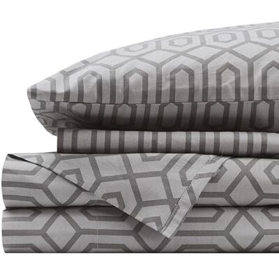 Comfort Spaces Zestaw pościeli w 100% z bawełny, oddychający, lekki, miękki, z elastyczną kieszenią 30 cm, pasuje do materacy do 35 cm, przytulna pościel całoroczna Comfort Spaces Zestaw pościeli w 100% z bawełny, oddychający, lekki, miękki, z elastyczną kieszenią 30 cm, pasuje do materacy do 35 cm, przytulna pościel całoroczna