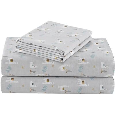 Comfort Spaces 100% Cotton Sheet Set Breathable, Lightweight, Soft with 14" Elastic Pocket Fits up to 16" Mattress, All Season Cozy Bedding, Matching Pillow Case, King Lama Multi 4 Piece Comfort Spaces 100% Cotton Sheet Set Breathable, Lightweight, Soft with 14" Elastic Pocket Fits up to 16" Mattress, All Season Cozy Bedding, Matching Pillow Case, King Lama Multi 4 Piece