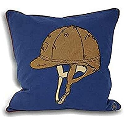 Paoletti Riva Poszewka na poduszkę "Polo Helmet", niebieska, 45 x 45 cm Paoletti Riva Poszewka na poduszkę "Polo Helmet", niebieska, 45 x 45 cm