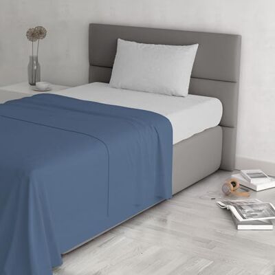 Italian Bed Linen TRENDY CHIC Pełne łóżko 100% Bawełna wykonana we Włoszech, Pojedynczy, Avio Italian Bed Linen TRENDY CHIC Pełne łóżko 100% Bawełna wykonana we Włoszech, Pojedynczy, Avio
