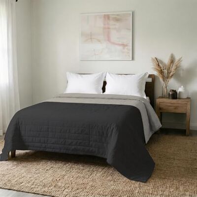 Italian Bed Linen MB HOME ITALY Elegant" kołdra letnia, jasnoszara/ciemnoszara, 260 x 270 cm Italian Bed Linen MB HOME ITALY Elegant" kołdra letnia, jasnoszara/ciemnoszara, 260 x 270 cm