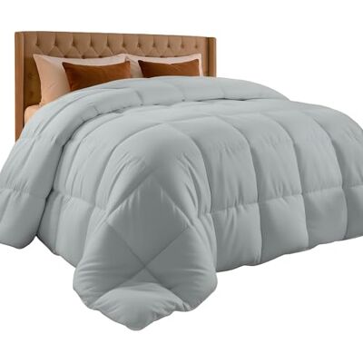 Utopia Bedding Wkładka na kołdrę pikowana kołdra z narożnymi zakładkami alternatywna kołdra z przeszyciem pudełkowym (dwunasta, jasnoszary) (UB2586) Utopia Bedding Wkładka na kołdrę pikowana kołdra z narożnymi zakładkami alternatywna kołdra z przeszyciem pudełkowym (dwunasta, jasnoszary) (UB2586)
