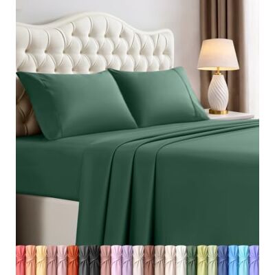 Utopia Bedding Komplet pościeli na łóżko typu queen-size, 4 sztuki, szczotkowana mikrofibra, odporne na kurczenie się i blaknięcie, łatwe w pielęgnacji (Queen, szmaragd) Utopia Bedding Komplet pościeli na łóżko typu queen-size, 4 sztuki, szczotkowana mikrofibra, odporne na kurczenie się i blaknięcie, łatwe w pielęgnacji (Queen, szmaragd)
