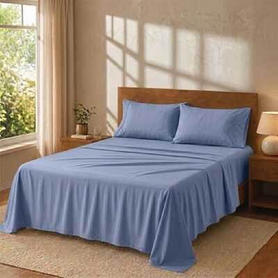 Degrees home Zestaw pościeli Premium 135 x 190 cm, 4 części: prześcieradło z gumką z gumką, blat i 2 poszewki na poduszki 50 x 70 szczotkowana mikrofibra, miękka, certyfikat Öko-Tex Degrees home Zestaw pościeli Premium 135 x 190 cm, 4 części: prześcieradło z gumką z gumką, blat i 2 poszewki na poduszki 50 x 70 szczotkowana mikrofibra, miękka, certyfikat Öko-Tex