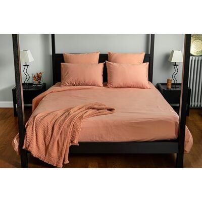 Toison d’or Poszewka na poduszkę z fretki, rozmiar 65 cm x 65cm, Terre de Sienne Toison d’or Poszewka na poduszkę z fretki, rozmiar 65 cm x 65cm, Terre de Sienne