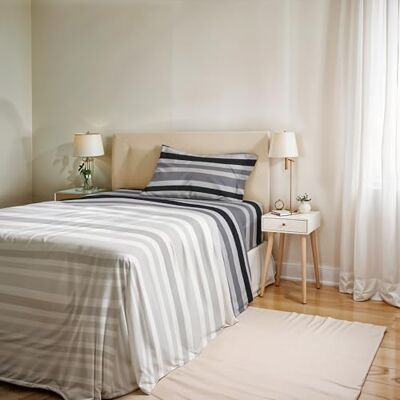 Italian Bed Linen Komplet pościeli Ida bawełna, łóżko jednoosobowe, wyprodukowano we Włoszech komplet pościeli, prześcieradło z gumką z narożnikami, prześcieradło wierzchnie 90 x 200 cm i poszewka na poduszkę z Italian Bed Linen Komplet pościeli Ida bawełna, łóżko jednoosobowe, wyprodukowano we Włoszech komplet pościeli, prześcieradło z gumką z narożnikami, prześcieradło wierzchnie 90 x 200 cm i poszewka na poduszkę z