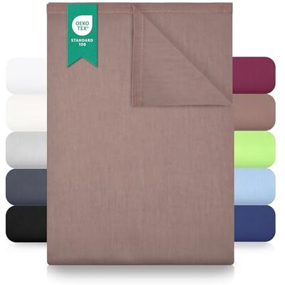 GREEN MARK Textilien płaski prześcieradło – 100% bawełna – bez gumki, delikatne dla skóry, łatwe w pielęgnacji, pranie w wysokiej temperaturze Piaskowy / Beżowy 150x250 cm GREEN MARK Textilien płaski prześcieradło – 100% bawełna – bez gumki, delikatne dla skóry, łatwe w pielęgnacji, pranie w wysokiej temperaturze Piaskowy / Beżowy 150x250 cm