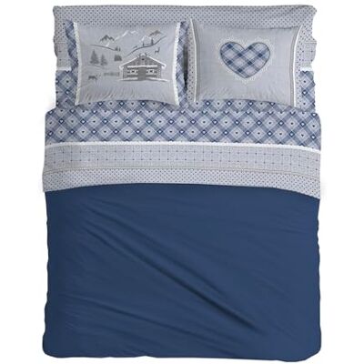 PENSIERI DELICATI Komplet pościeli dwuosobowej, flanela, 100% ciepła i miękka bawełna, 2 łóżka 180 x 200 cm, w tym prześcieradło wierzchnie i 2 poszewki na poduszki, wyprodukowano we Włoszech, PENSIERI DELICATI Komplet pościeli dwuosobowej, flanela, 100% ciepła i miękka bawełna, 2 łóżka 180 x 200 cm, w tym prześcieradło wierzchnie i 2 poszewki na poduszki, wyprodukowano we Włoszech,